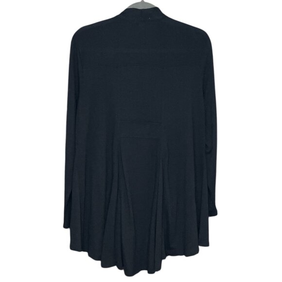 Live And Let Live Woman 1X Black Gray Embellished Paisley Print Cardigan Sweater - Picture 2 of 4